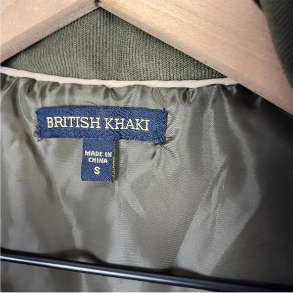 BRITISH KHAKI Womens Quilted Vest Equestrian Old Money Dark Academia green small - Picture 3 of 13